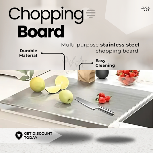 High Quality Stainless Steel Chopping Board (35x31cm)