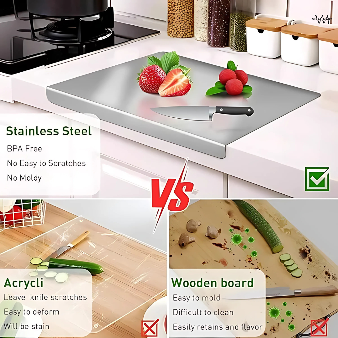 High Quality Stainless Steel Chopping Board (35x31cm)